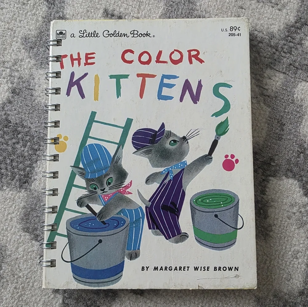 A Little Golden Book THE COLOR KITTEN Handmade Journal + Original Book